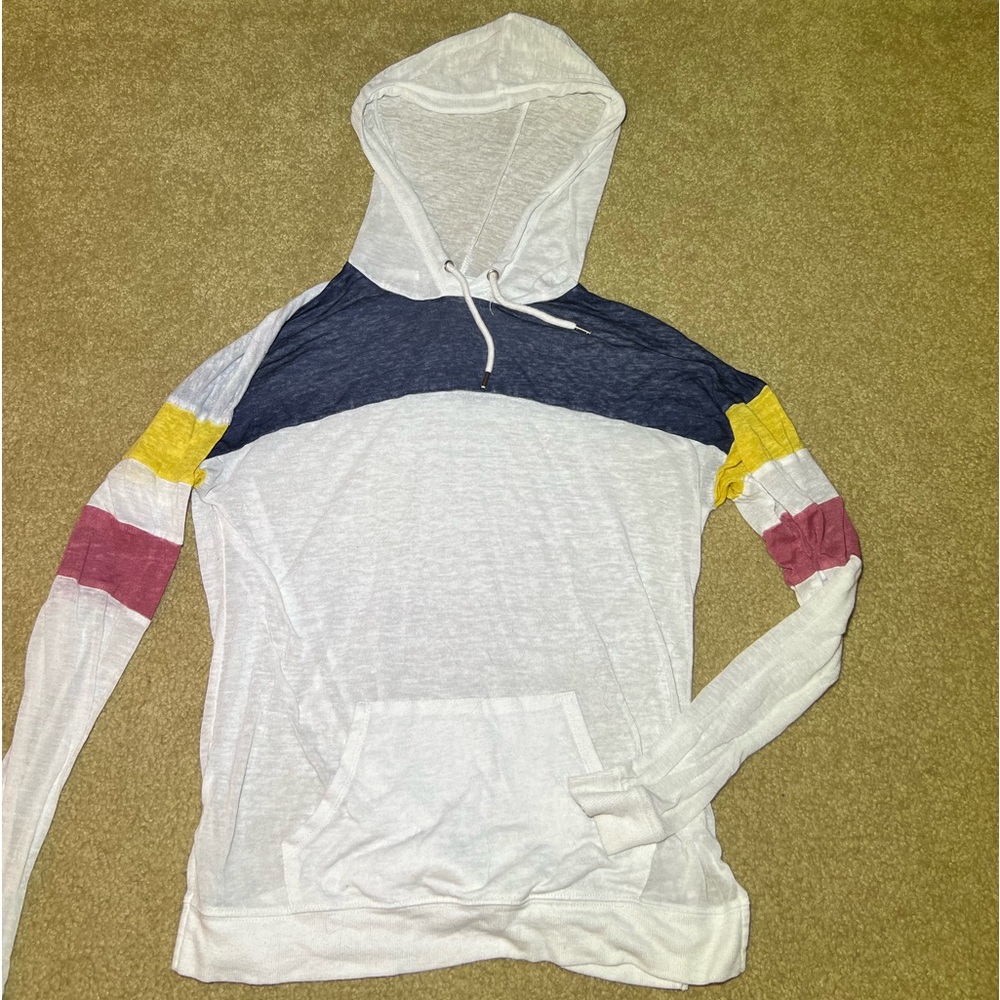 Pink Rose small lightweight see-through sweatshirt.